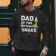 Dad Of The Birthday Snake Themed Birthday Party Men Sweatshirt
