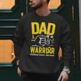 Dad Of A Childhood Cancer Warrior Childhood Cancer Awareness Men Sweatshirt