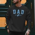 Dad Est 2026 Blue Baby Feet First Time Boy Daddy Men Sweatshirt