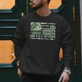 Dad Grandpa Great Grandpa Veteran Fathers Day Great Grandpa Men Sweatshirt