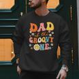 Dad Of The Groovy One 1st Birthday Pregnancy Announcement Men Sweatshirt Dad Of The Groovy One 1st Birthday Pregnancy Announcement Men Sweatshirt