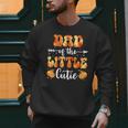 Dad Little Cutie Baby Shower Orange 1st Birthday Party Men Sweatshirt