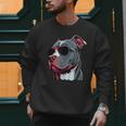 Dad Mom Cool Dog Sunglasses Pitbull Men Sweatshirt