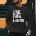 Dad Papa Legend Vintage Distressed Bold Papa Graphic Men Sweatshirt Dad Papa Legend Vintage Distressed Bold Papa Graphic Men Sweatshirt