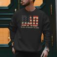 Dad Protector Hero Legend USA Flag Dad Father's Day Men Sweatshirt