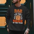 Dad Of Rookie 1st Basketball Bday Theme Matching Men Sweatshirt Dad Of Rookie 1st Basketball Bday Theme Matching Men Sweatshirt
