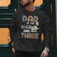 Dad Of The Wild And Three 3 Birthday Zoo Theme Safari Jungle Men Sweatshirt Dad Of The Wild And Three 3 Birthday Zoo Theme Safari Jungle Men Sweatshirt