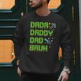 Dada Daddy Dad Bruh Father's Day Game Pixel Men Sweatshirt