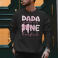 Dada Of Little Miss Onederful First Birthday Girl Bow Men Sweatshirt