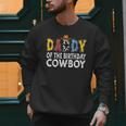Daddy 1st Birthday Cowboy Western Daddy Birthday Boy Men Sweatshirt