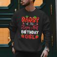 Daddy Of The Berry First Birthday Of Girl Strawberry Men Sweatshirt