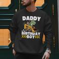 Daddy Of The Birthday Boy Dinosaur Construction Worker Truck Men Sweatshirt