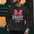 Daddy Of The Birthday Girl Cute Pink Bow Family Matching Men Sweatshirt