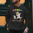Daddy Of The Birthday Girl Dabbing Unicorn Princess And Dad Men Sweatshirt