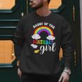 Daddy Of The Birthday Girl Rainbow B-Day Matching Family Men Sweatshirt Daddy Of The Birthday Girl Rainbow B-Day Matching Family Men Sweatshirt