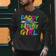 Daddy Of The Birthday Girl Retro 80's Party Men Sweatshirt