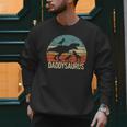 Daddy Dinosaur Daddysaurus 3 Three Kids Xmas Men Sweatshirt