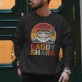 Daddy Shark Retro Shark Shirt Pajamas For Dad Dad Men Sweatshirt