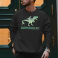 DaddysaurusRex Dinosaur Daddy Saurus Dad 2 Two Kids Dino Men Sweatshirt