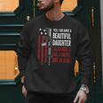 Daughter Gun Shovel Alibi Mom Dad Guns Joke -ON Back Men Sweatshirt Daughter Gun Shovel Alibi Mom Dad Guns Joke -ON Back Men Sweatshirt