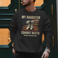 My Daughter Wears Combat Boots Proud Army Dad Veteran Day Men Sweatshirt