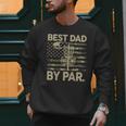 Disc Golf Frisbee Best Dad Par Camo US Flag Golfer Men Sweatshirt
