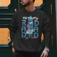 Disney Goofy Totally Rad Dad Father’s Day Surfing Distressed Men Sweatshirt