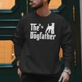 The Dogfather Tee Fathers Day Dad Dog Lover Schnauzer For Men Women Girls Kids Men Sweatshirt