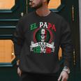 El Papa Mas Chingon Mexican Dad Husband Regalo Flag Men Sweatshirt