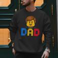 Family Dad Master Builder Building Bricks Blocks Fathers Day Men Sweatshirt Family Dad Master Builder Building Bricks Blocks Fathers Day Men Sweatshirt