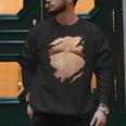 Fat Hairy Guy Big Stomach & Man Boobs Fat Dad BOD Men Sweatshirt