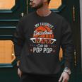 My Favorite Basketball Player Calls Me Pop Pop Funny Dad Men Sweatshirt