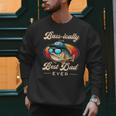 Fishing Father's Day Dad Fisherman Birthday Graphic Men Sweatshirt