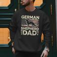 German Shepherd Dad Shirt American Flag German Shepherds Men Sweatshirt