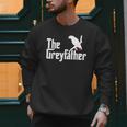 The Greyfather African Grey Parrot Lovers Bird's Dad Men Sweatshirt