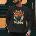 Groovy Daddy 70s Aesthetic Nostalgia 1970's Retro Groovy Dad Men Sweatshirt