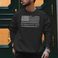 Gymnast Cheer Dad Gymnastics Dad US Flag Gymnastics Dad For Fathers Short Sleeve Small Men Sweatshirt