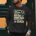 Hero Wears Dog Tags Combat Boots Proud Army Dad Father Men Sweatshirt
