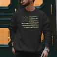 Husband Daddy Protector Hero Fathers Day Camo American Flag Men Sweatshirt