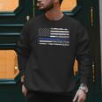 Husband Daddy Protector Hero Police Officer Father Dad Men Sweatshirt