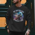 I'm A Beast Alpha Man Alpha Wolves Jokes Dad Papa Alpha Wolf Men Sweatshirt