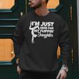I'm Just Here For My Flippin Daughter Gymnastics Dad Mom Men Sweatshirt I'm Just Here For My Flippin Daughter Gymnastics Dad Mom Men Sweatshirt