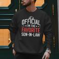 It's Official I'm The Favorite Son-In-Law Dad Father Men Sweatshirt