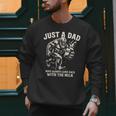 Just a Dad Who Always Came Back With The Milk Shirt Bigfoot Men Sweatshirt