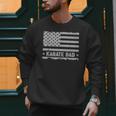 Karate Dad America US Flag Patriot Vintage Men Sweatshirt