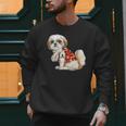 I Love Dad Tattoo Shih Tzu Dad Father's Day Men Sweatshirt