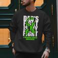 Lymphoma Cancer Awareness Lime Green Ribbon Dad's Fight Men Sweatshirt Lymphoma Cancer Awareness Lime Green Ribbon Dad's Fight Men Sweatshirt