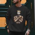 I Am Man King Powerful Dad Afro Melanin Black History Men Sweatshirt