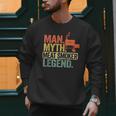 Man Myth Meat Smoker Legend Dad Grillfather BBQ Meat Smoking Men Sweatshirt
