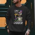 Mardi Gras Skeleton Cant Hold My Carnival Team Dad Men Men Sweatshirt